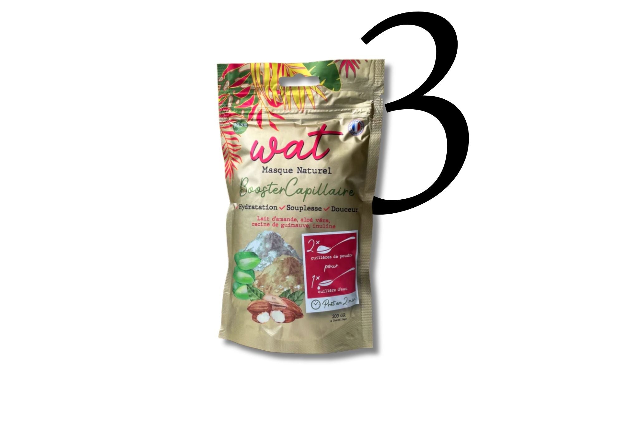 Selene utilise le masque naturel WAT comme derniere etape de sa routine pour ses cheveux crepus courts