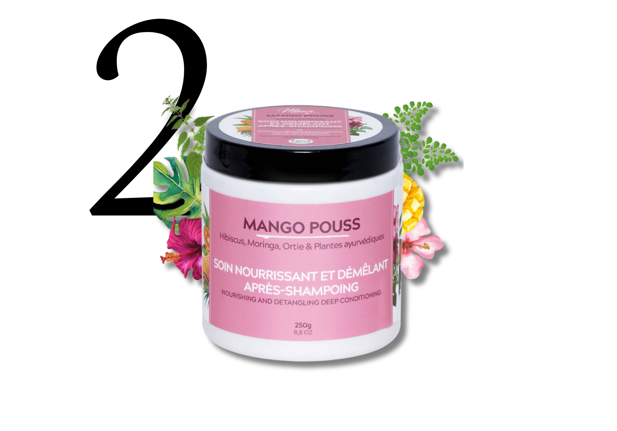 2ème étape de la routine de Jessica C, le soin nourrissant et démêlant Mango Pouss de Mango Butterfull