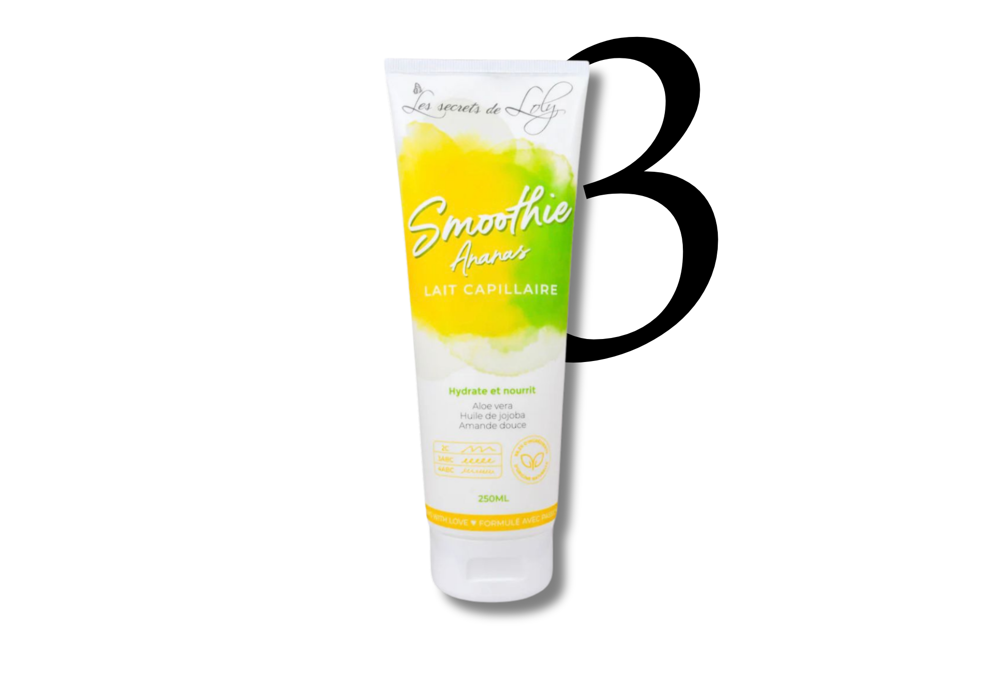 Laurane nous raconte la 3ème étape de sa routine capillaire où elle met dans ses cheveux le lait capillaire des Secrets de Loly